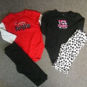 Preowned baby girls Jumping Beans outfits 9 mos